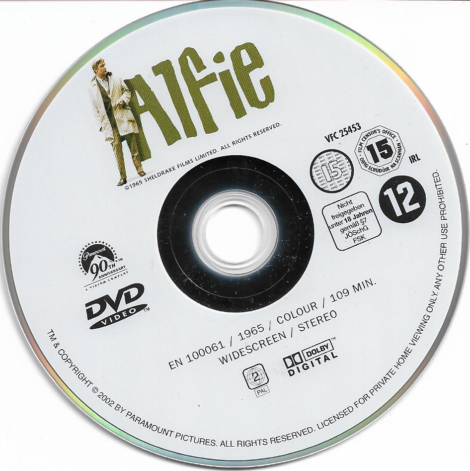 Alfie (1966) Widescreen Collection_label