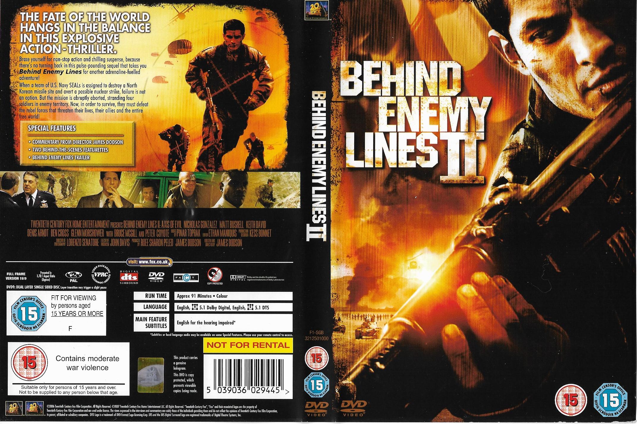 Behind Enemy Lines 2 - Axis of Evil DVD (2005)_dvd_cover
